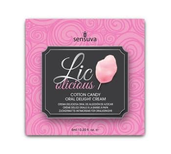 Crema de algodón de azúcar para sexo oral Sensuva