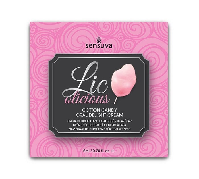 Crema de algodón de azúcar para sexo oral Sensuva