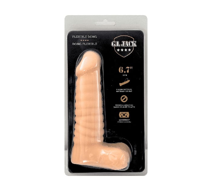 Dildo realista articulado flexible