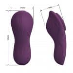Vibrador para fijar en calzón con APP Mane Pretty Love