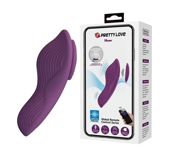 Vibrador para fijar en calzón con APP Mane Pretty Love