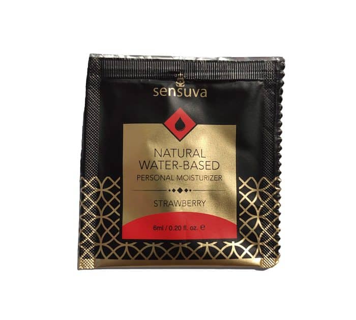 Sachet 6ml Natural Water-Based Strawberry Sensuva