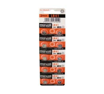 Pilas LR41 Maxell 10 unidades