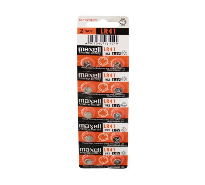 Pilas LR41 Maxell 10 unidades