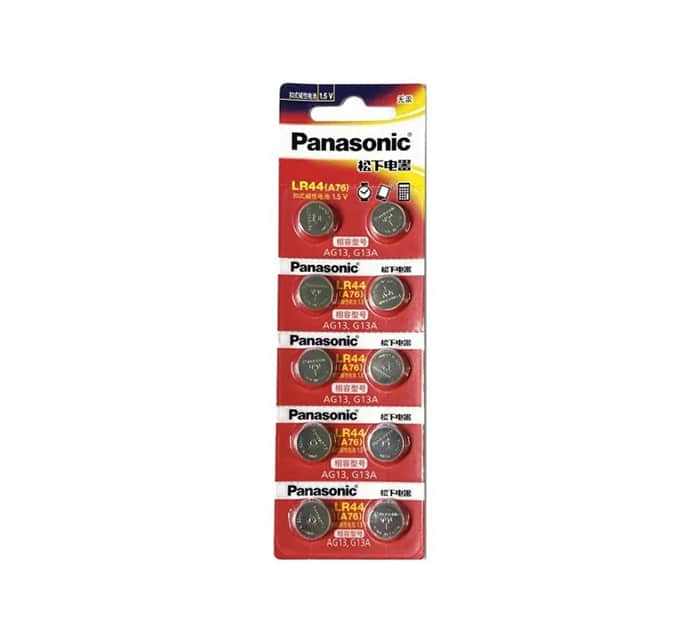 10 pilas LR44 (A76) Panasonic