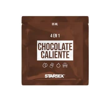 Lubricante 4 en 1 chocolate caliente sachet 5ml Starsex