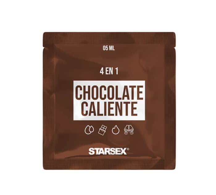 Lubricante 4 en 1 chocolate caliente sachet 5ml Starsex